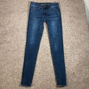 American Eagle Outfitters Women Blue Wash Jegging Jeans Size 2 Long